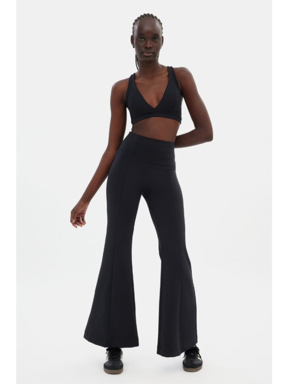 Girlfriend Collective Black Luxe Flare Legging NWT Size XS Sporty Athletic